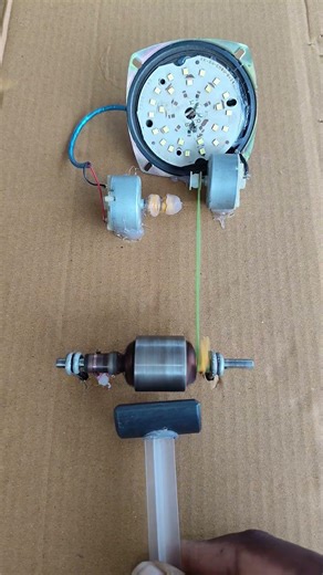 DC Generator Rotated Using Magnetic Attraction 🧲⚡ Shocking Result