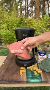 1.1M views · 8.7K reactions | Coffee maker cooks steak perfectly !  | Justin Flom | Facebook