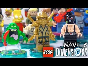 Lego Dimensions Wave 5 - Complete Minifigure Collection (w/ Gold Golden Ninja)