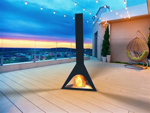 DIY Plans for Triangular Chiminea Fireplace 01-25 - Etsy