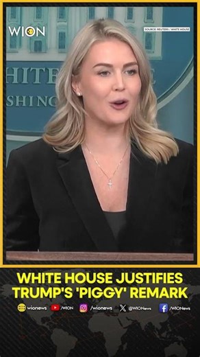 U.S. President Trump Under Fire for ‘Piggy’ Slur; White House Responds | WION