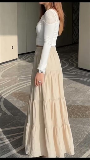 Hem Ruffle Cake Skirt for Women