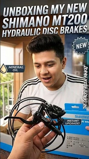 Unboxing Shimano Mt200 Hydraulic Disc Brakes #shorts #ytshorts #hydraulicbrakes #shimanomt200 #mtb