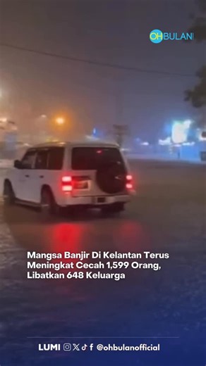 OHBULAN! on Instagram: "Banjir di Kelantan terus meningkat kepada 1,599 mangsa setakat jam 8 pagi ini berbanding malam tadi hanya 836 mangsa. Kesemua mangsa membabitkan 648 keluarga itu kini berlindung di 12 pusat pemindahan sementara (PPS) di tiga daerah. Setakat pagi ini, tiga daerah kekal dilanda banjir iaitu Bachok, Kota Bharu dan Tumpat. Tumpat merekodkan mangsa paling ramai iaitu 629 orang daripada 267 keluarga di dua PPS, manakala Bachok merekodkan 562 mangsa daripada 174 keluarga yang be