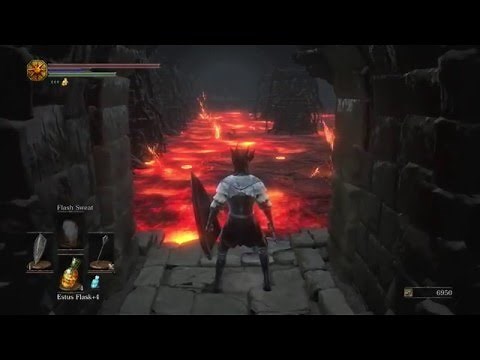 How to walk in lava in Demon Ruins - Dark Souls 3
