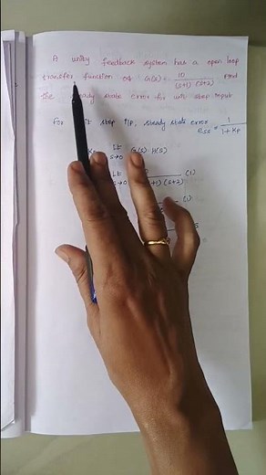 To find steady state error(2mark)