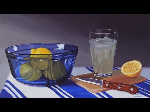 How to Paint the Illusion of Transparent Glass With Acrylics