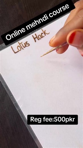 Beginner's Online Mehndi Course - Learn Design Techniques