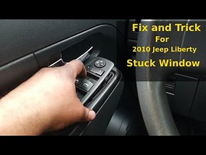 How to fix driver's door window on Jeep liberty/ and a little Trick to make it work (temporary)