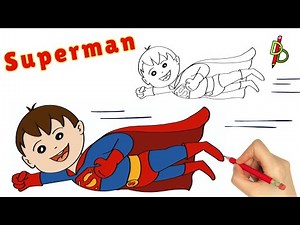 How to Draw Superman Flying