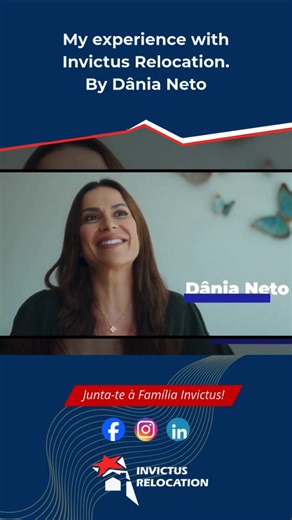 Invictus Relocation Services on Instagram: "⭐ Have you worked with Invictus? Share your experience in the comments! 👇 "Invictus was incredible in the solution they presented to me." 💙 When a public figure like Dânia Neto trusts Invictus for her relocation services, we know we are on the right track! The trust of our clients — whether they are anonymous or well-known — is what drives us every day. Each move is handled with the same professionalism, dedication, and care, because for us, there ar