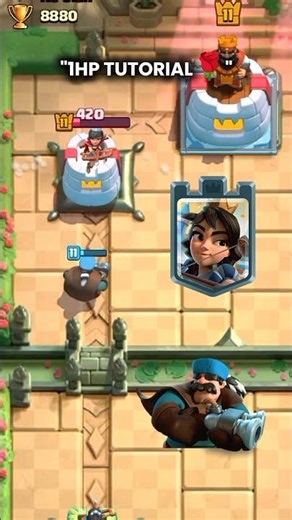 "1HP TUTORIAL"#clashroyale#shorts
