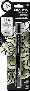 Spectrum Noir Blend Triblend Blendable Alcohol Marker 3 Colours in 1 Pen-Dull Green