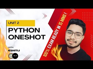 AKTU Python Programming Unit-2 | Complete One Shot Lecture | BTech 2nd Year #aktu #python #aktuexam