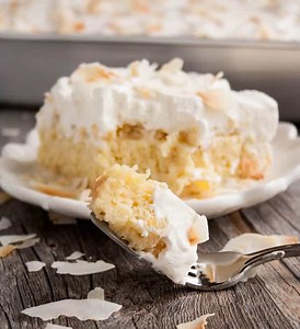 Pineapple Coconut Tres Leches Cake