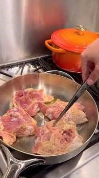 Crispy skin chicken thigh tutorial 🍗| Maddie cooking