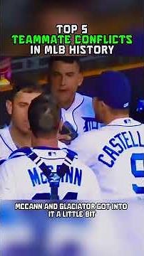 😳Top 5 Teammate Conflicts in MLB History🔥 #mlb #baseball #baseballszn #mlbhighlights #heatedmoment