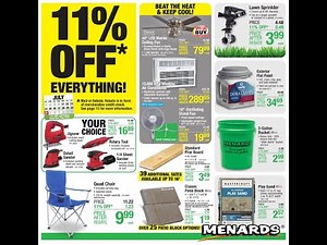 Menards 11% OFF Everything! 07.20.2022-07.31.2022-Week 23 Ad Flyer Mail-In After Rebate, Deals Sale