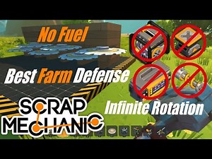 Farm Defense in Scrap Mechanic /Glitch Saw Blade without using a engine!