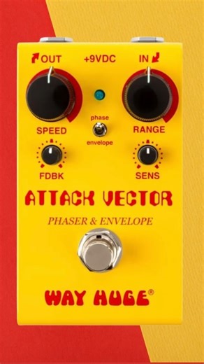 1.8K views · 20 reactions | Way Huge smalls WM92 Attack Vector Phaser & Envelope Filter One pedal. Two effects. Infinite rudeness. For Sonic Voyagers #reels #bass #guitar #guitarfx #phaser #wayhuge #stompbox #whe_video #guitareffects #guitarpedals #electricguitar #envelope filter #effectspedals #forsonicvoyagers #wayhugeelectronics #attackvector | Way Huge Electronics | Facebook
