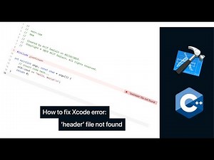 How to fix C++ header file not found in Xcode.
