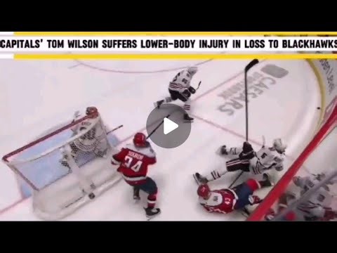 😱 Tom Wilson Falls Hard! Capitals vs Blackhawks Injury & Highlights 🏒