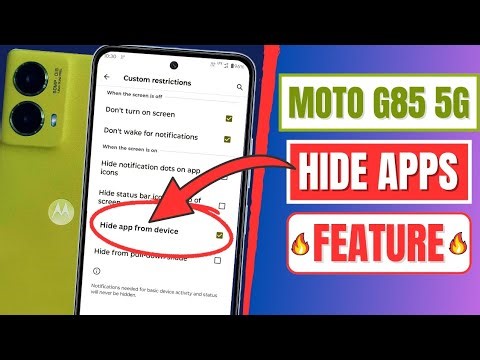 How To Hide Apps On Motorola Moto G85 5G | Hide & UnHide App In Motorola