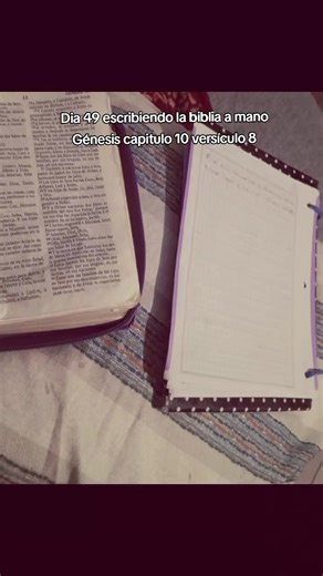 Escribiendo Génesis 10:8 a Mano | Día 49