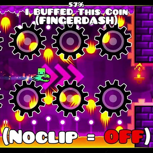 I *BUFFED* This Coin In Fingerdash [Geometry Dash Short]