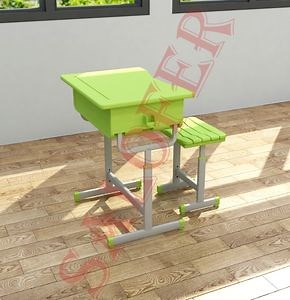 [Hot Item] Manufacturer Ergonomic Steel Frame Study Desks for Student