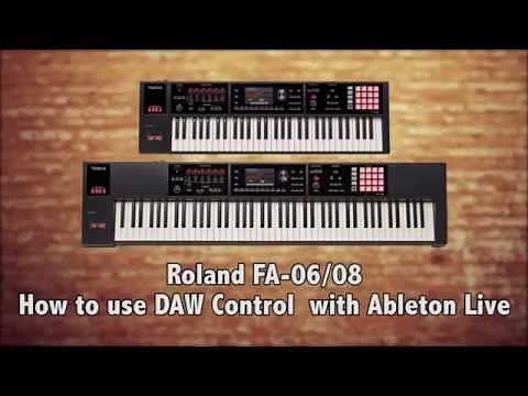 Roland FA-06/08 - How to use DAW Control with Ableton Live