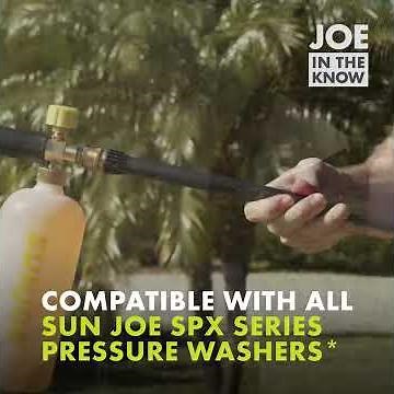 SPX-FC34-MAX - Sun Joe 34-Oz Foam Cannon for SPX Series Electric Pressure Washers - Joe in the Know