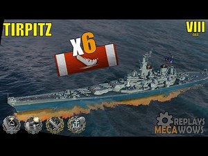 Tirpitz 6 Kills & 114k Damage | World of Warships Gameplay