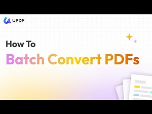 How to Batch Convert PDFs in UPDF | Quick User Guide