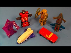 1986 GOBOTS Set of 6 WENDY'S TRANSFORMERS FULL COLLECTION VIDEO REVIEW
