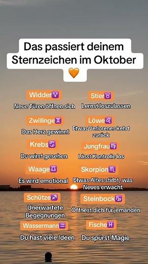Das passiert deinem Sternzeichen im Oktober🧡 #horoskop #sternzeichen #astrologie #fy #zodiac
