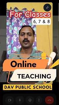 Online Class || DAV public schools