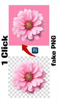 Fake PNG? Remove Any Background in 1 Click with Photoshop! 🤯 #Shorts