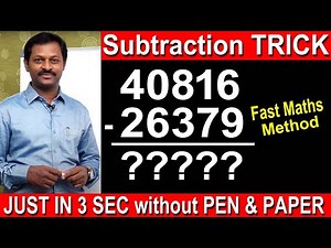 VEDIC MATHS SIMPLE MATHS TRICKS || Subtraction Tricks in Vedic Maths || SumanTV Education