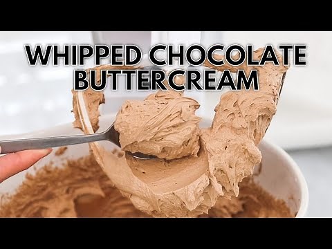 Whipped Chocolate Buttercream Frosting