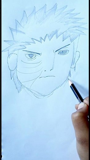 Angry Anime Boy Drawing 🔥 Step by Step Pencil Sketch Tutorial | Easy Anime Face Art 😈✏️