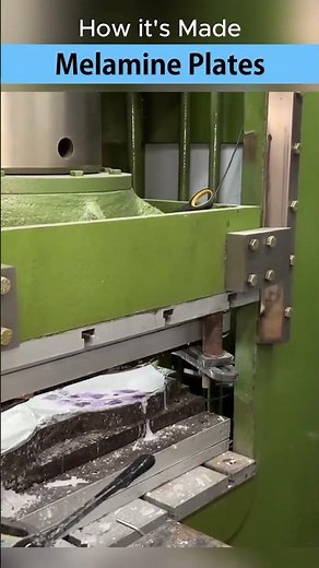 How Melamine Plates Are Made | Full Factory Process Revealed | Professional Skills | #shorts