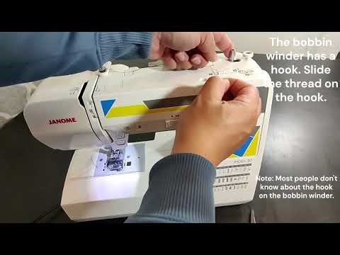 How to wind a bobbin in the Janome Mod-30