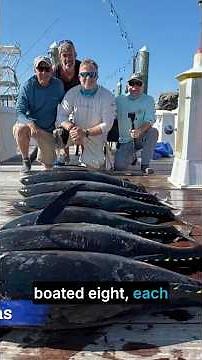Offshore TUNA Blitz! 8 Yellowfins over 50lbs #tunafishing