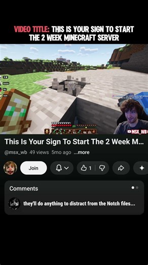 This Is Your Sign To Start The 2 Week Minecraft Phase 🗓️ #minecraft #gaming #minecraftfunny