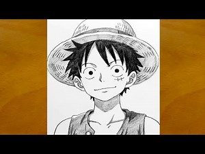 How to Draw Luffy Step by Step || One Piece Pencil Drawing