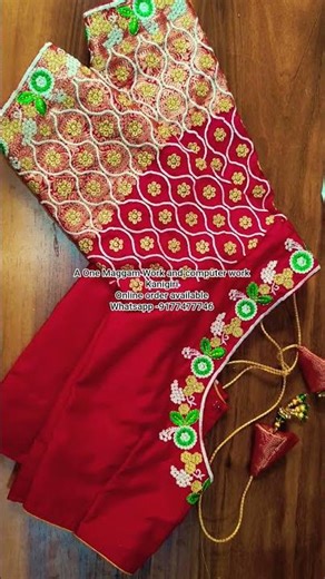 Maggam Work, computer work designs#maggamwork #trending #blousedesign #clothing #computer