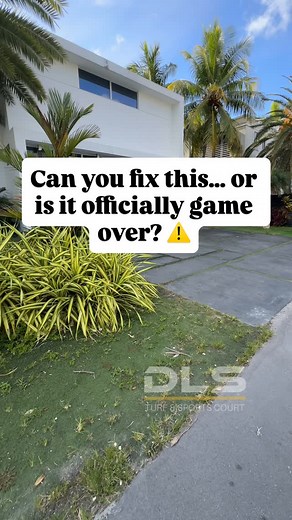 We got called for a full turf deep cleaning — but when we arrived, it was unbelievable. The turf fibers were flat, burned, and the base was completely gone. At this point, no amount of extraction or power brushing can bring it back. We suggested a full turf replacement for a long-lasting, clean, and realistic finish. What do you think — is this turf cleanable or done for? Let us know in the comments 👇 ⸻ 🧠 Pro Tip If your turf is over 5–7 years old and the infill or backing is breaking down, re
