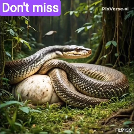 A python sneak try to eating a cow #love #subscribe#animals #mindblowing #mosttweeted #humongous🙏🙏