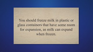 Can You Freeze Milk?